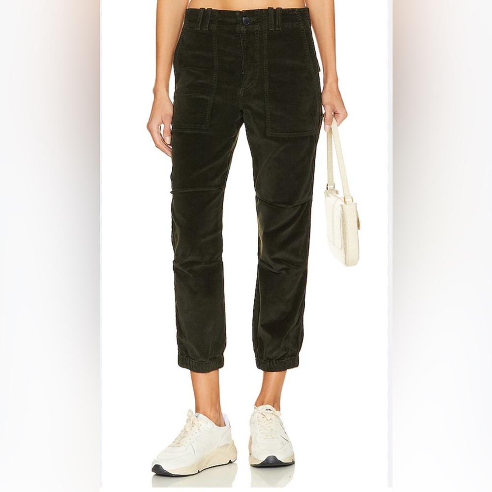 Citizens of Humanity Agni Utility Pants Cropped Corduroys in Seaweed Size 28